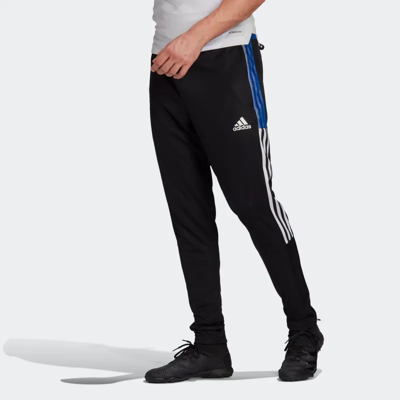 Adidas TIRO21 Knitted Sports Pants Men's Black/Royal Blue-2