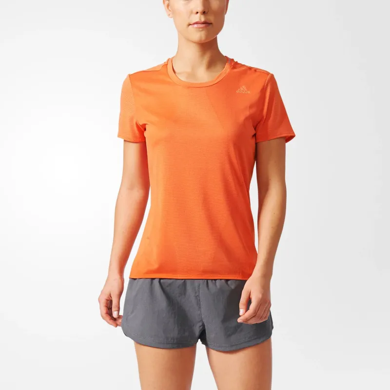 Adidas T-Shirt Women's Simple Coral Pink-2