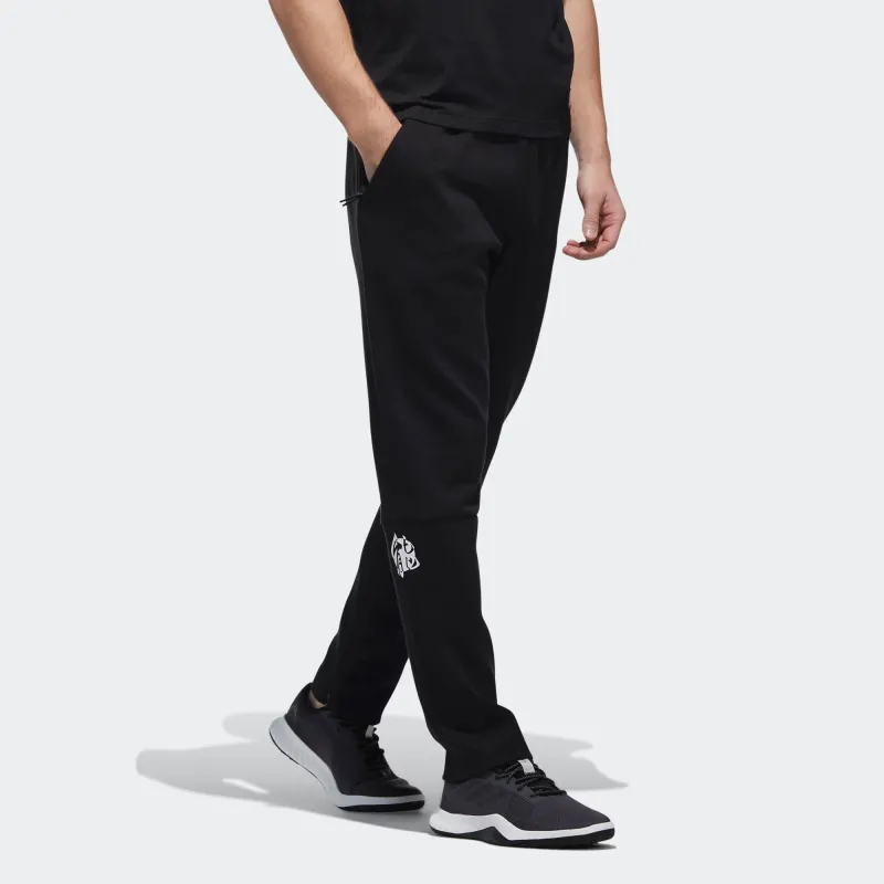 Adidas Z.N.E. Knitted Sweatpants Men's Black/White-4