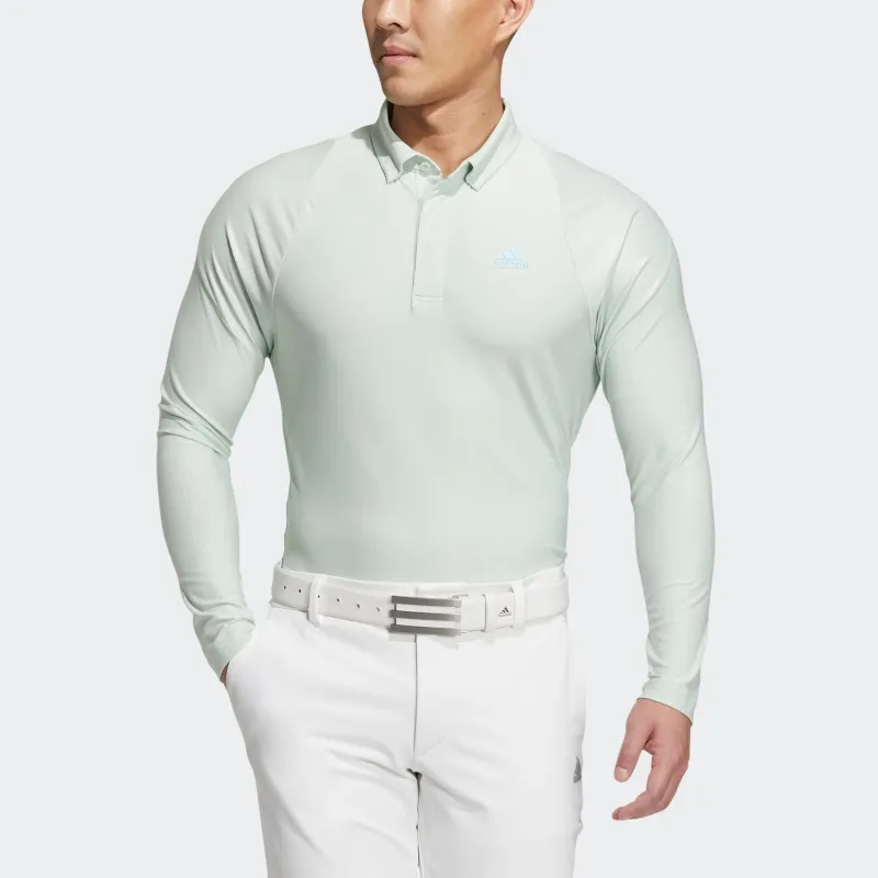 Adidas Polo Shirt Men's Linen Green-1