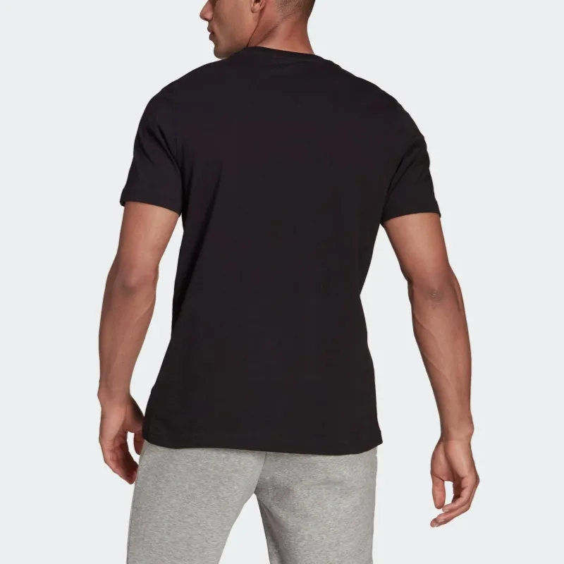 Adidas T-Shirt Men's Black/Gold-2