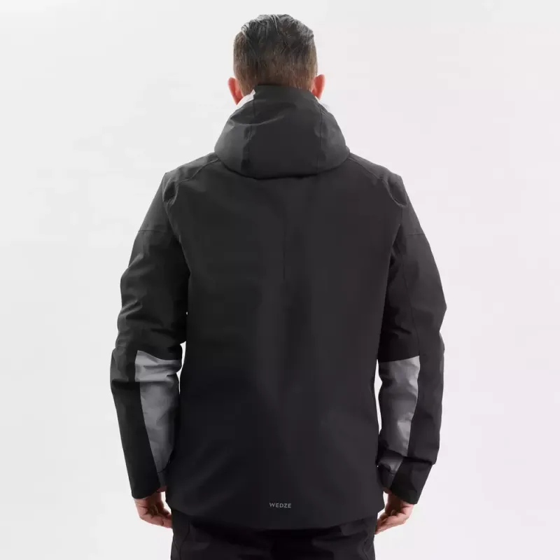 DECATHLON WEDZE 500 Down Jacket Men's Black/Medium Gray-2