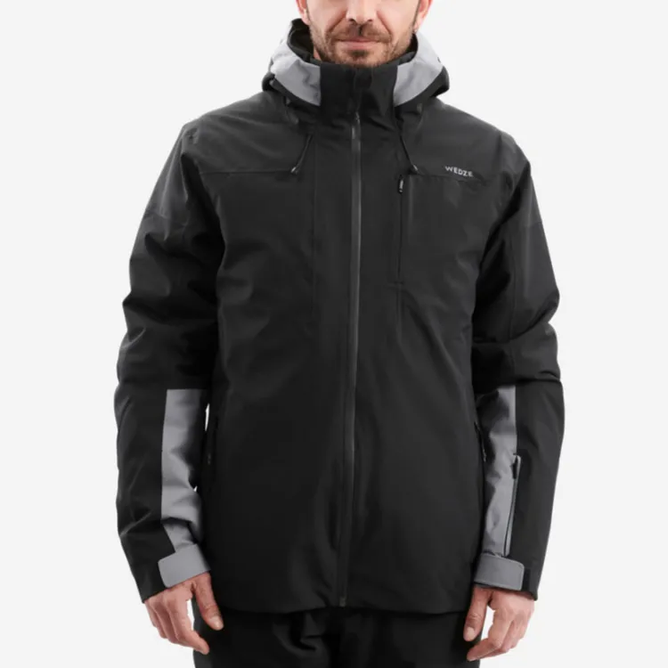DECATHLON WEDZE 500 Down Jacket Men's Black/Medium Gray-1