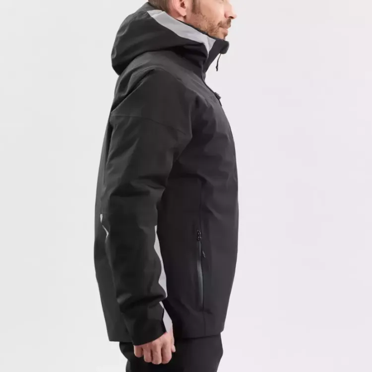 DECATHLON WEDZE 500 Down Jacket Men's Black/Medium Gray-3