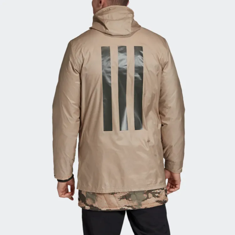 Adidas TAN ADV LAYCOAT Jackets Coats Men's Shadow Khaki Brown-5