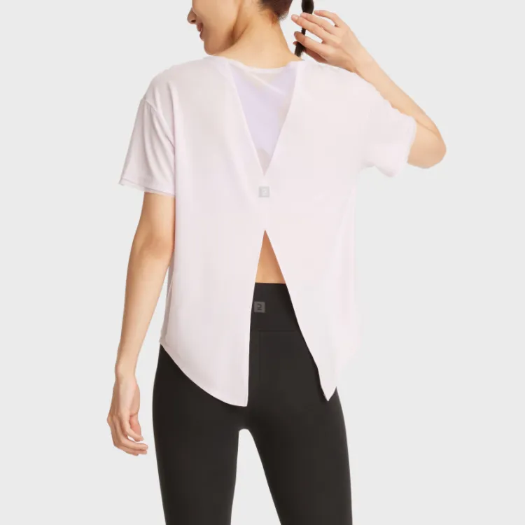 DECATHLON Kalenji T Shirt Women's Light Purple-3