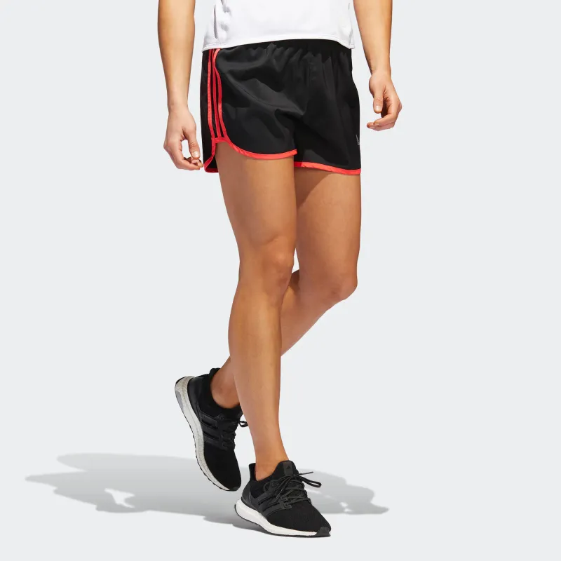 Adidas M20 Sports Shorts Women's Black/Attention Grabbing Red-5