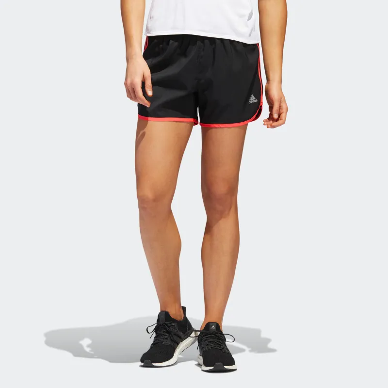 Adidas M20 Sports Shorts Women's Black/Attention Grabbing Red-2