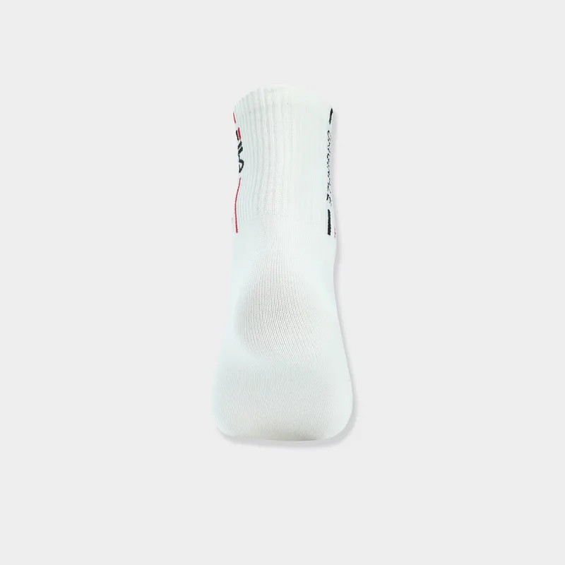 FILA ORIGINALE Mid Calf Socks Men's 1 Pack Cloud White-1