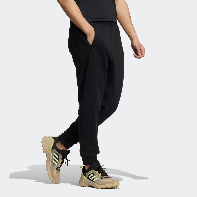 Adidas Knitted Sports Pants Men's Black-3
