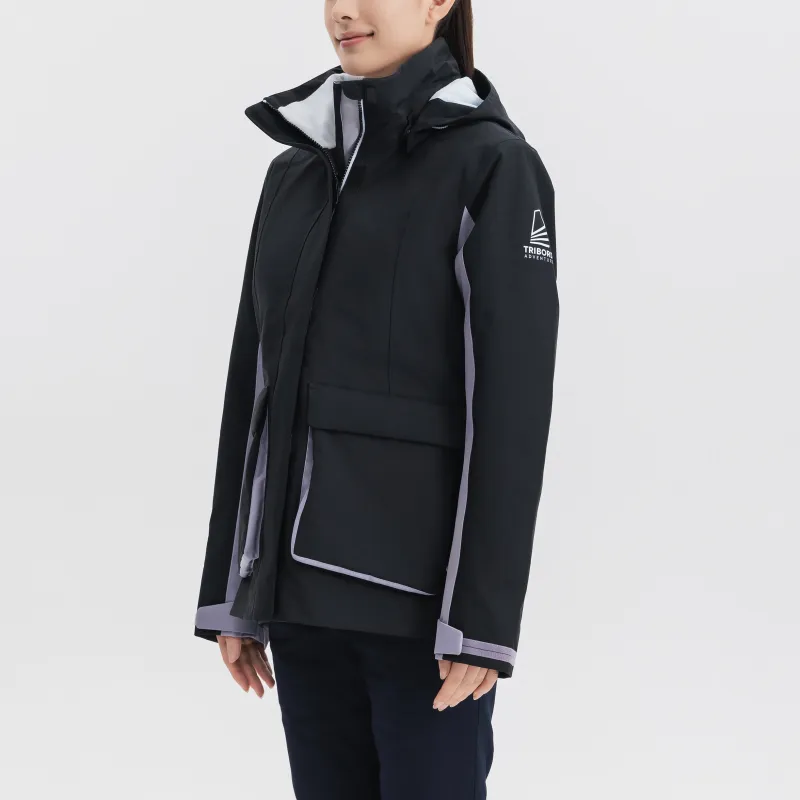 DECATHLON Windbreaker Jackets Women's Graphite Black/Smokey Mauve-7
