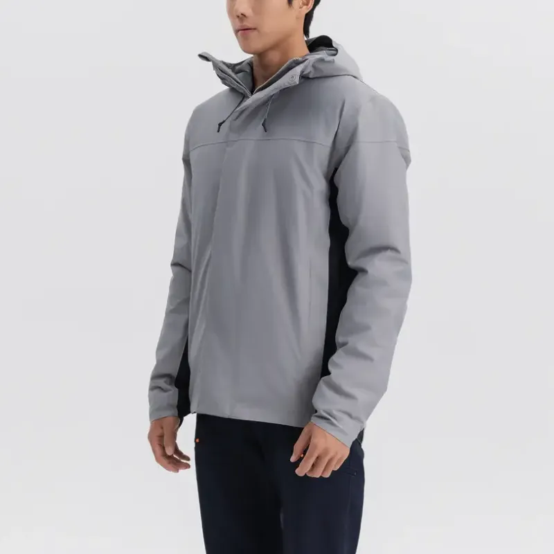 DECATHLON Jackets Coats Men's Light Gray/Smoky Black-5