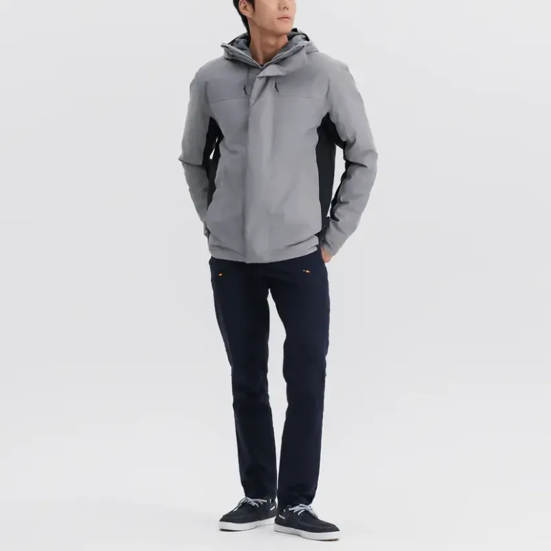 DECATHLON Jackets Coats Men's Light Gray/Smoky Black-1