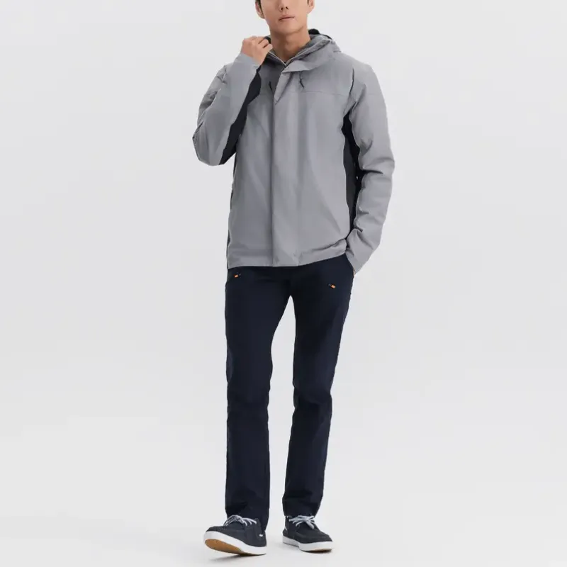 DECATHLON Jackets Coats Men's Light Gray/Smoky Black-2