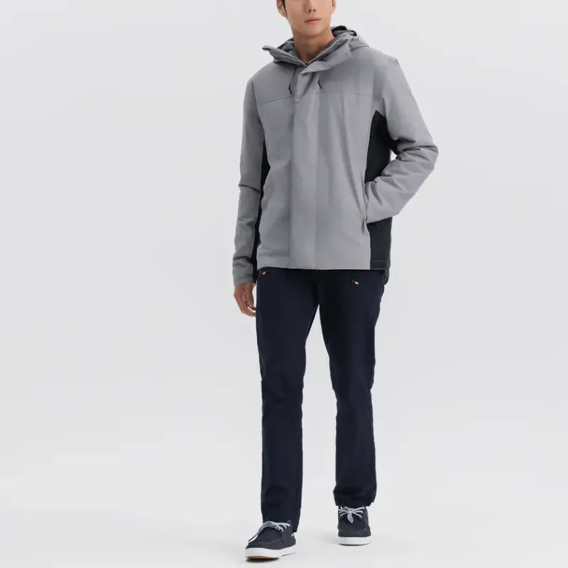 DECATHLON Jackets Coats Men's Light Gray/Smoky Black-3