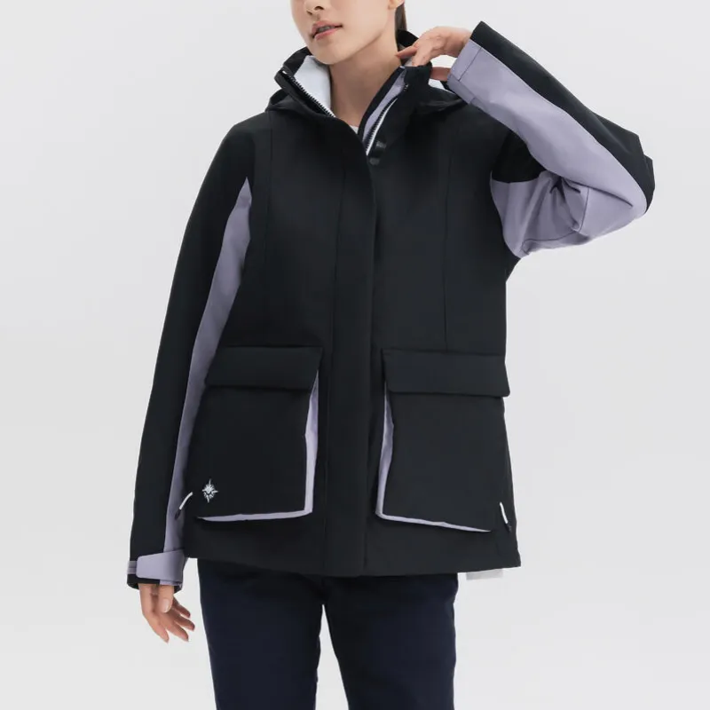 DECATHLON Windbreaker Jackets Women's Graphite Black/Smokey Mauve-4