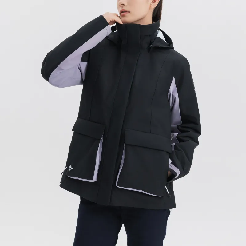 DECATHLON Windbreaker Jackets Women's Graphite Black/Smokey Mauve-5