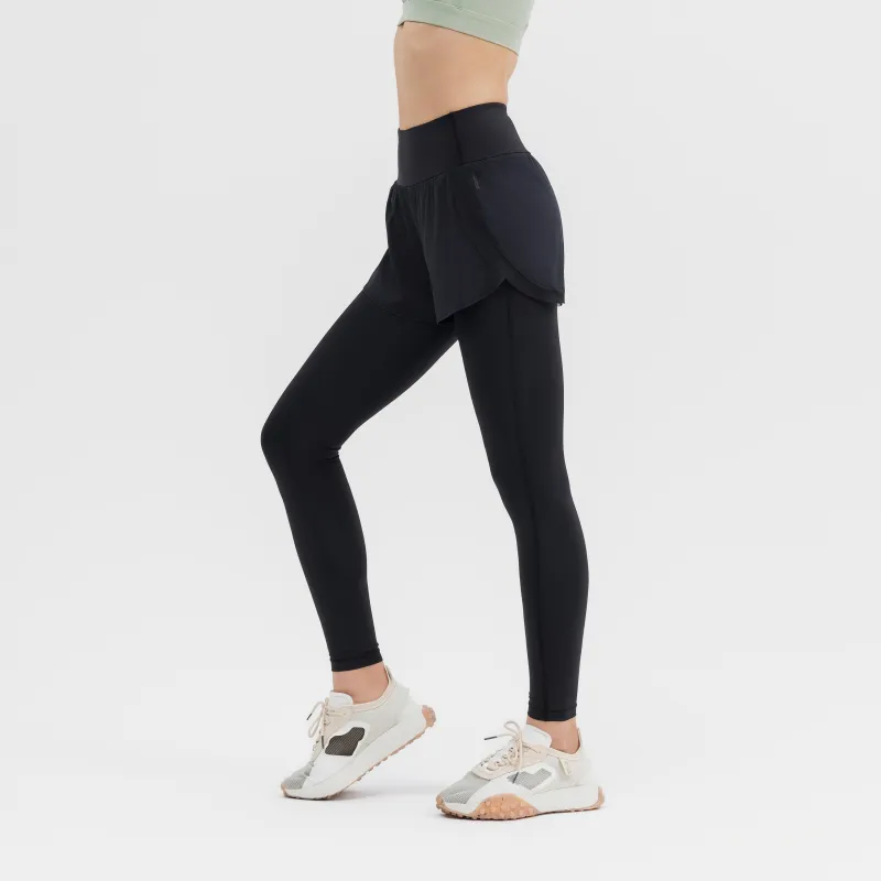 DECATHLON DOMYOS Athletic Trousers Women's Smoky Black-2
