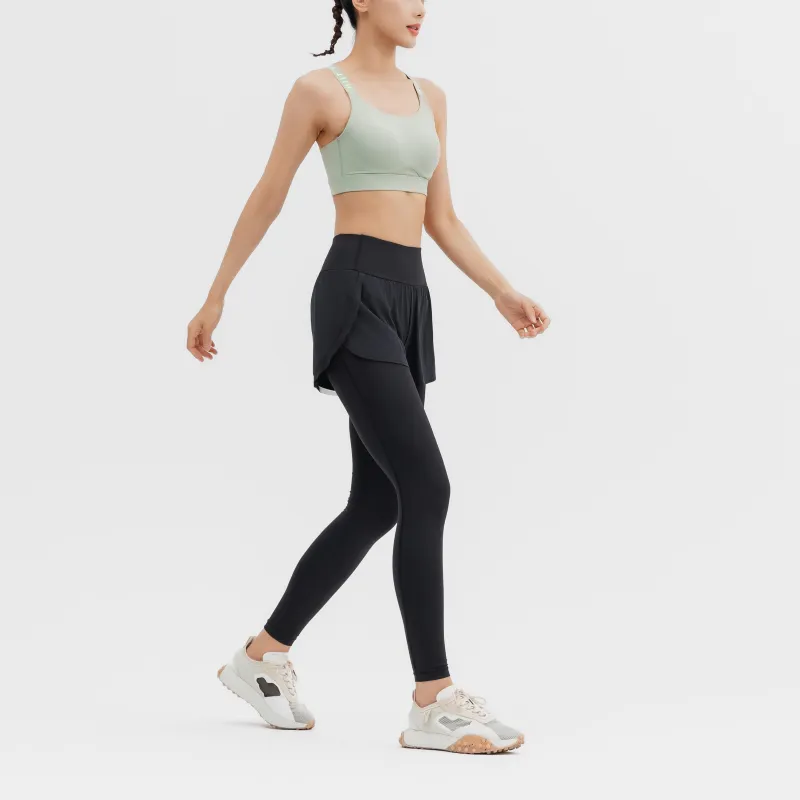 DECATHLON DOMYOS Athletic Trousers Women's Smoky Black-3