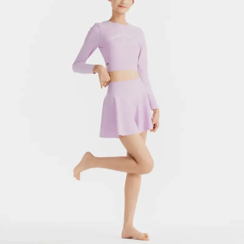 DECATHLON OLAIAN CN TOP ADAH Two Piece Swimsuits Women's Lilac-7
