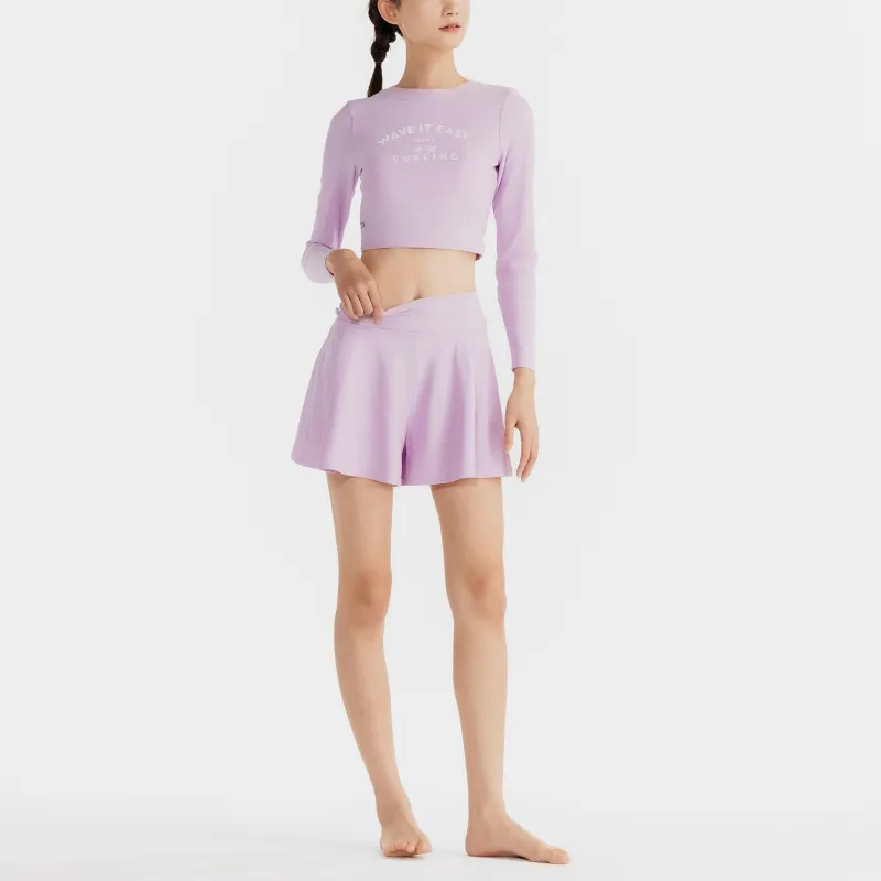 DECATHLON OLAIAN CN TOP ADAH Two Piece Swimsuits Women's Lilac-5