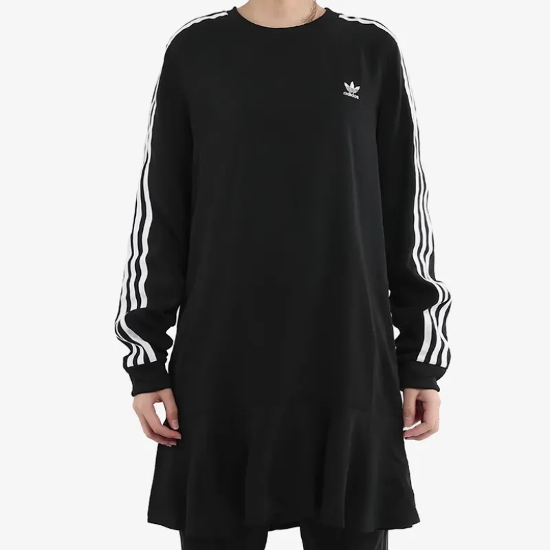 Adidas Originals Long Sleeved Dresses Women's Black-2