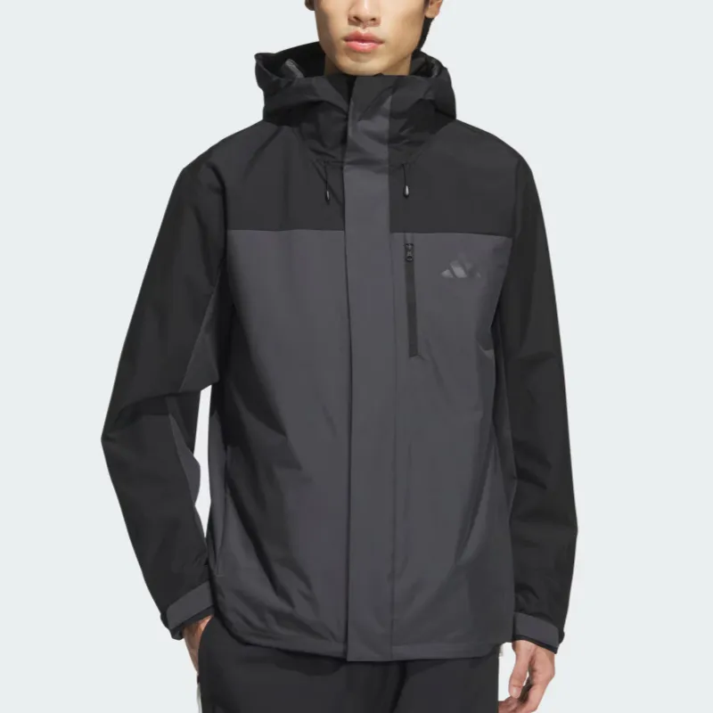 Adidas THREE IN ONE FLEECE JACKET Jackets & Coats Unisex Solid Dark Gray-1
