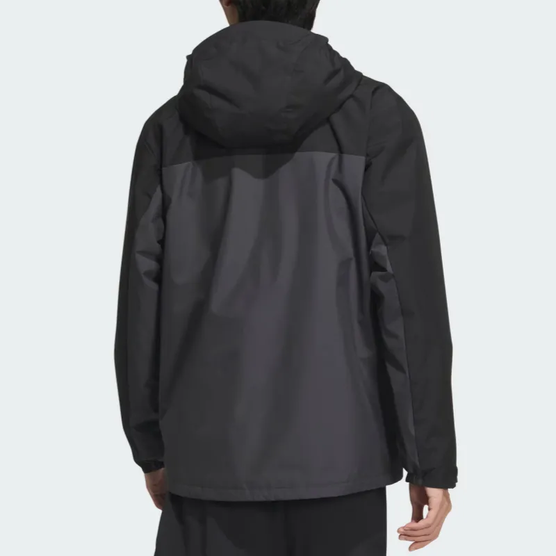 Adidas THREE IN ONE FLEECE JACKET Jackets & Coats Unisex Solid Dark Gray-2