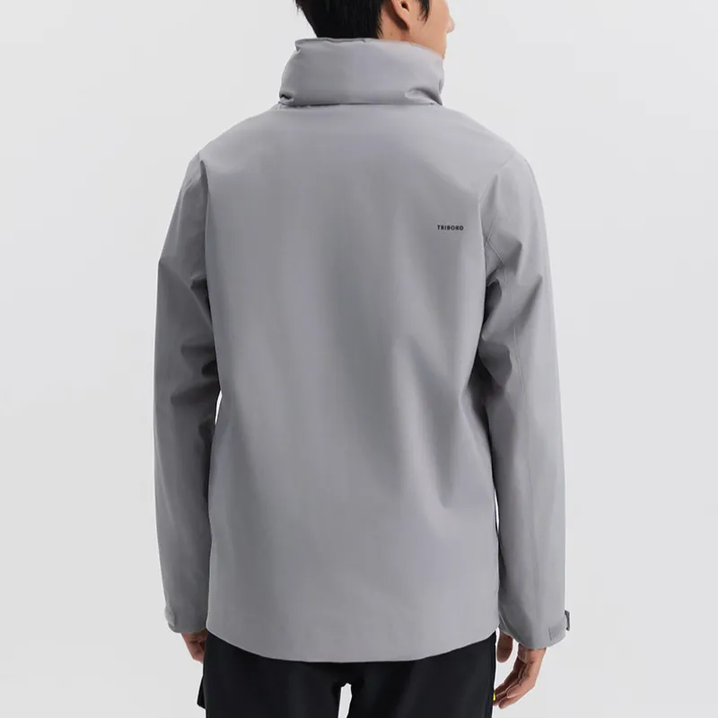 DECATHLON Jackets Coats Men's Silver Gray-4