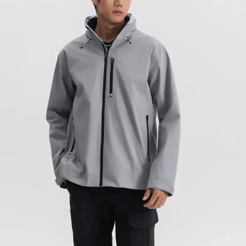 DECATHLON Jackets Coats Men's Silver Gray-3