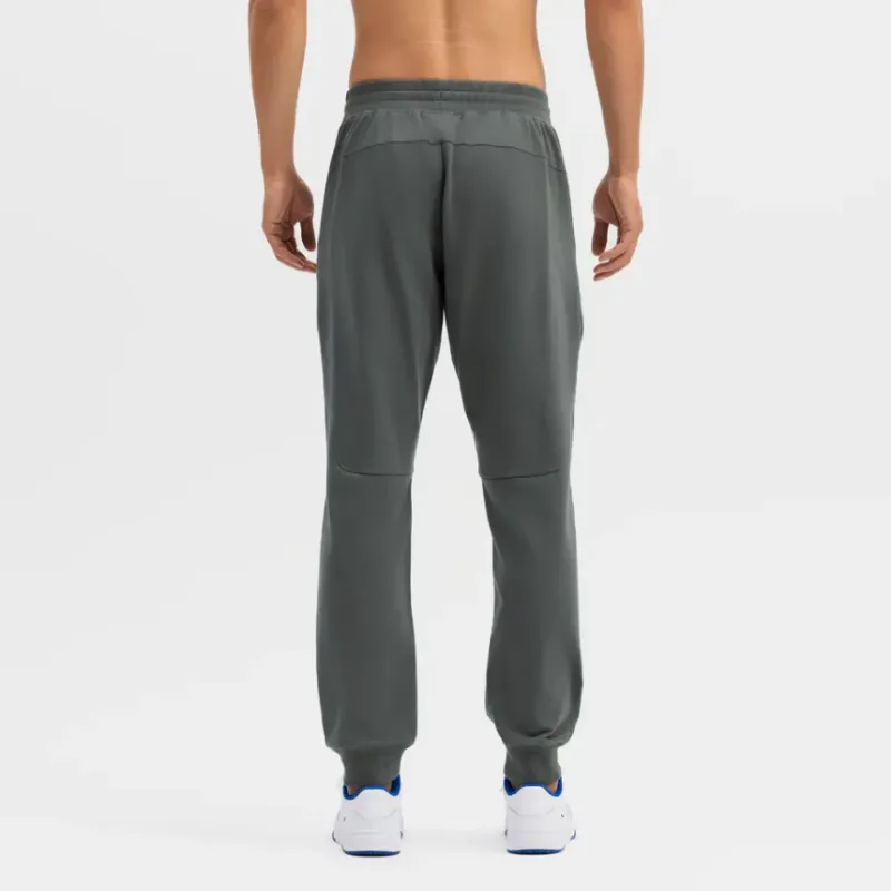 DECATHLON DOMYOS Knitted Sports Pants Men's Khaki Gray-3