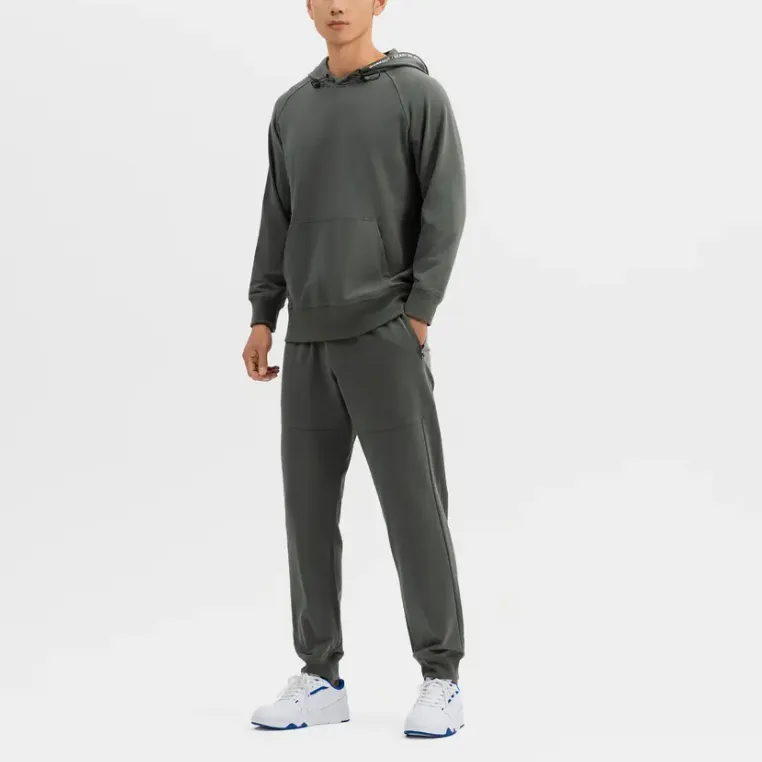 DECATHLON DOMYOS Knitted Sports Pants Men's Khaki Gray-5