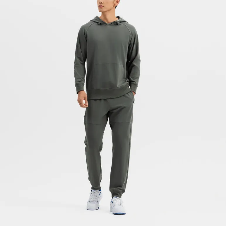 DECATHLON DOMYOS Knitted Sports Pants Men's Khaki Gray-1
