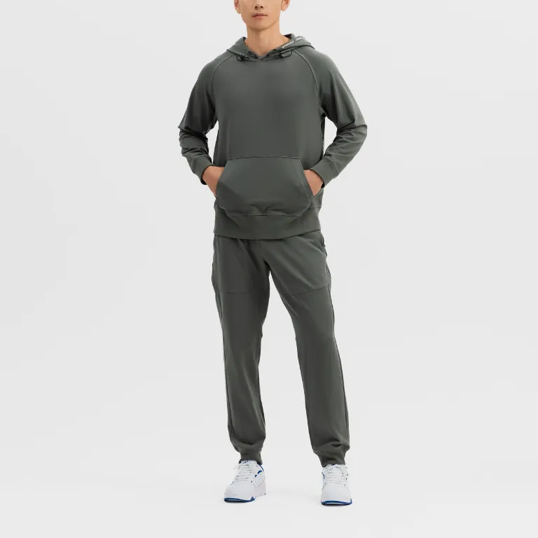 DECATHLON DOMYOS Knitted Sports Pants Men's Khaki Gray-2