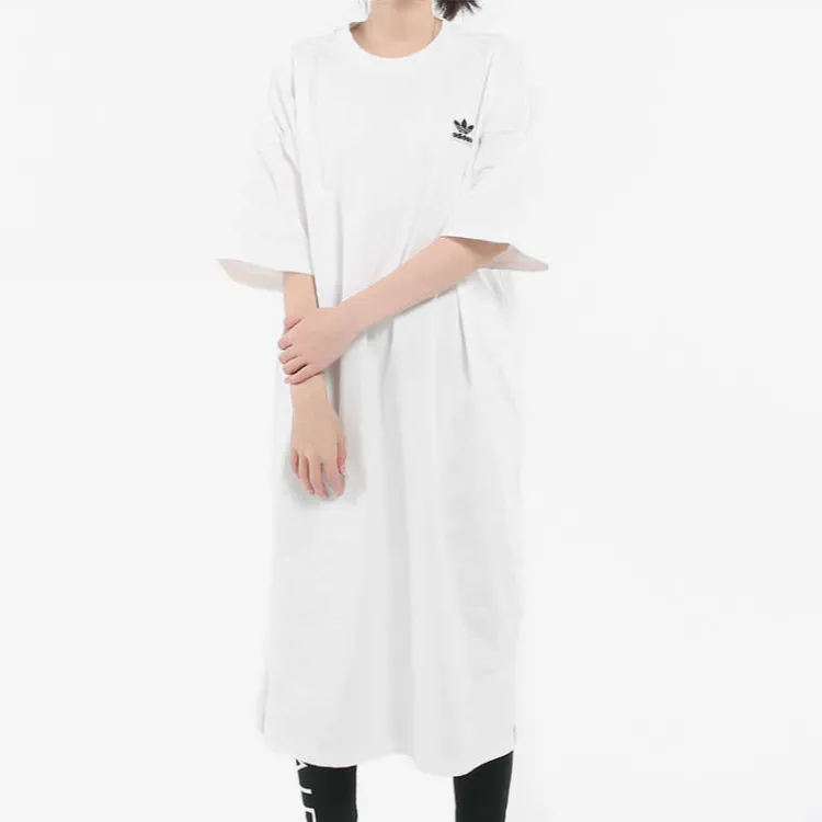 Adidas Originals Short Sleeved Dress Women's White-1