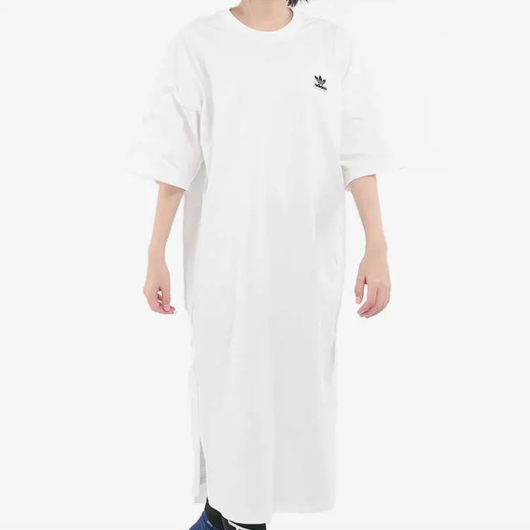 Adidas Originals Short Sleeved Dress Women's White-2