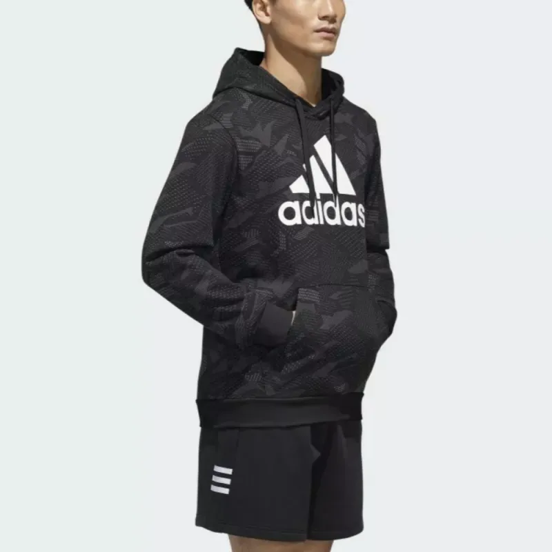 Adidas ESSENTIALS Sweatshirt Men's Black/White-4