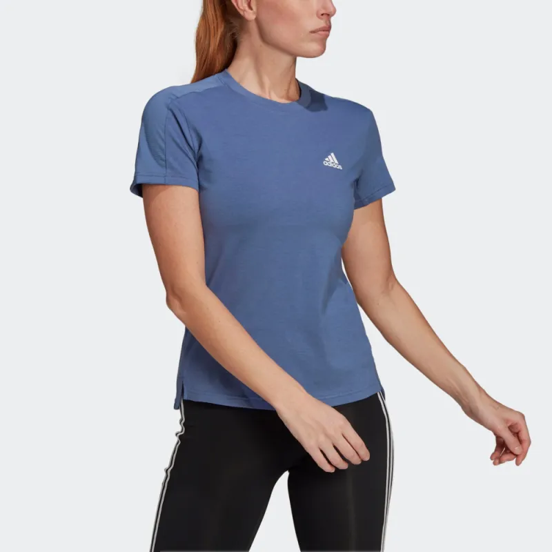 Adidas T Shirt Women's Dark Blue/White-1