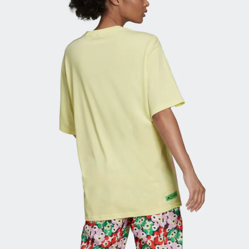 Adidas x Marimekko T Shirt Women's Pearl Lemon-3