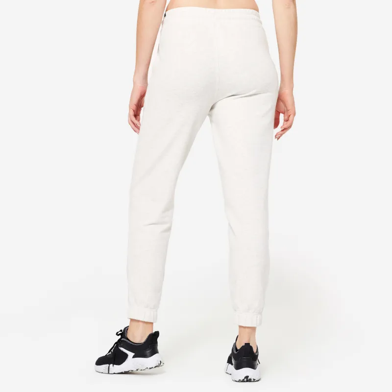 DECATHLON 500 Series Athletic Trousers Women's Ecru-1