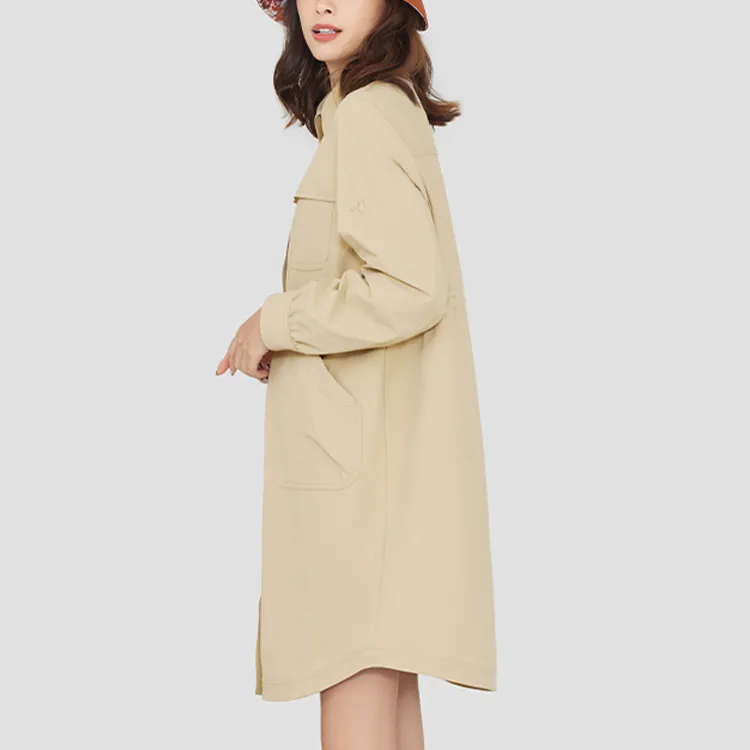 Lafuma Long Sleeved Dresses Women's Camel-5