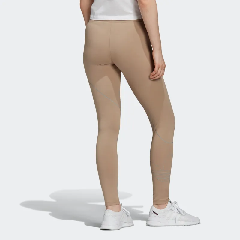Adidas Originals Leggings Women's Khaki Brown-3