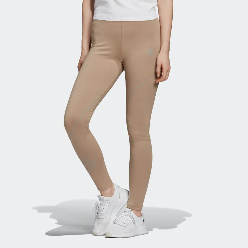 Adidas Originals Leggings Women's Khaki Brown-2