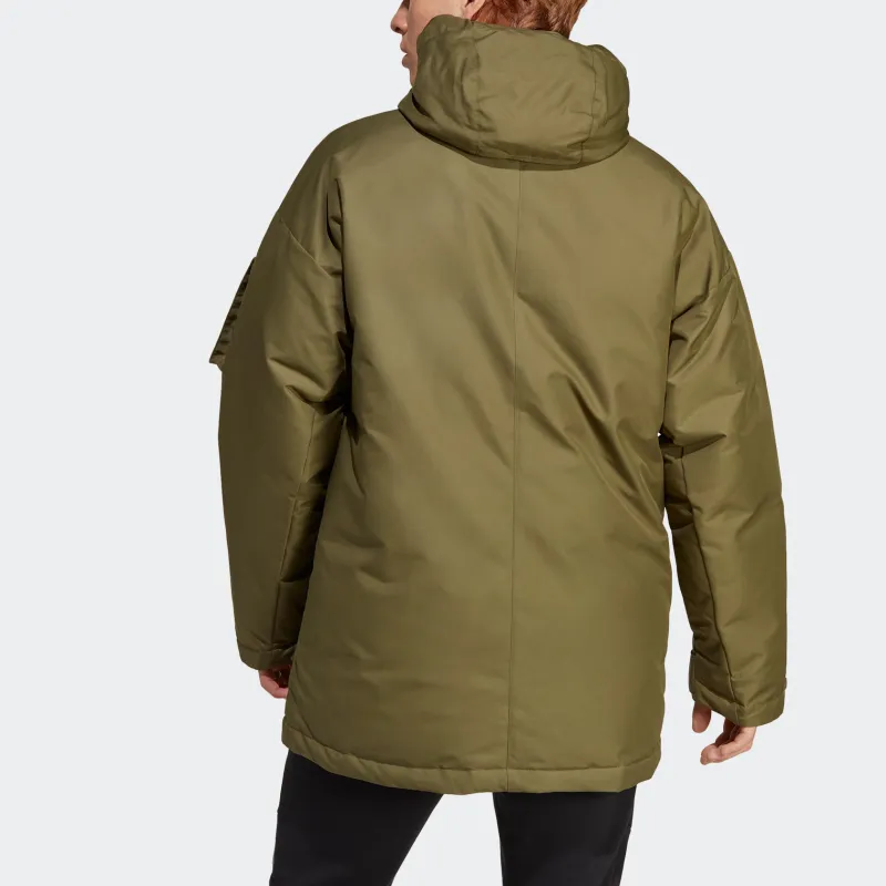 Adidas Down Jacket Men's Dark Olive Green-2