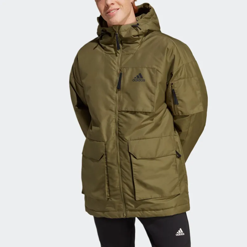 Adidas Down Jacket Men's Dark Olive Green-1