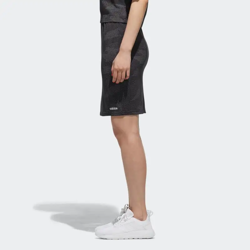 Adidas Casual Short Skirts Women's Black Gray-5