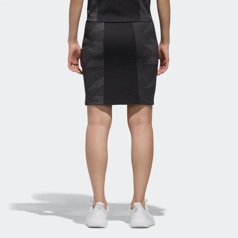 Adidas Casual Short Skirts Women's Black Gray-3