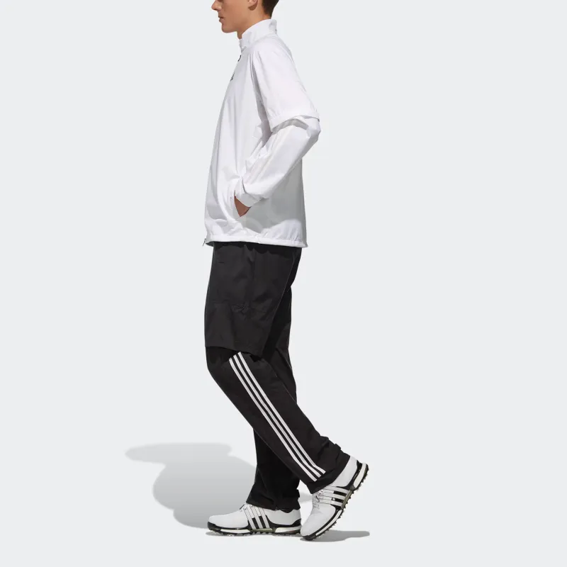Adidas Cycling Raincoats Unisex White Top+Black Pants-5