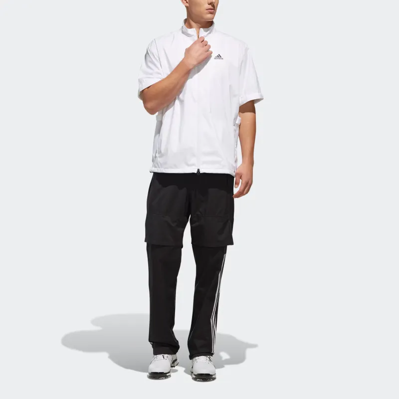 Adidas Cycling Raincoats Unisex White Top+Black Pants-6