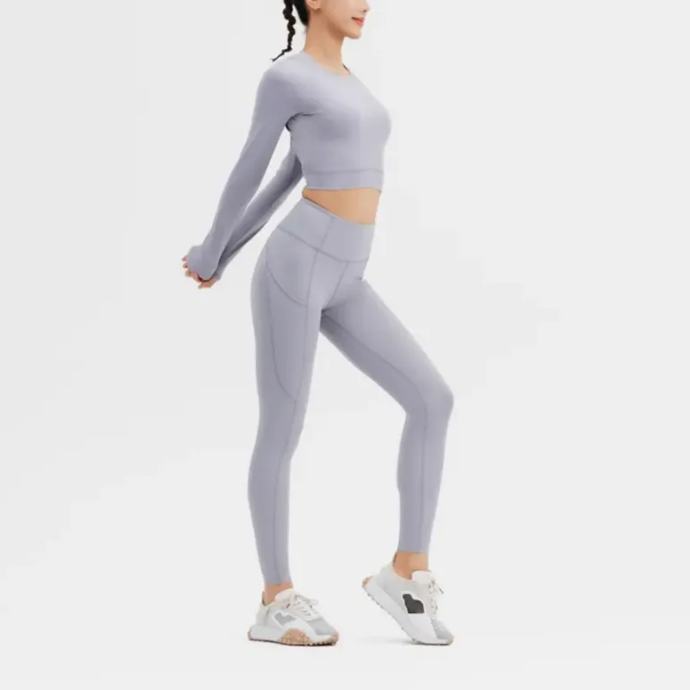 DECATHLON Sports Pants Women's Light Gray-4